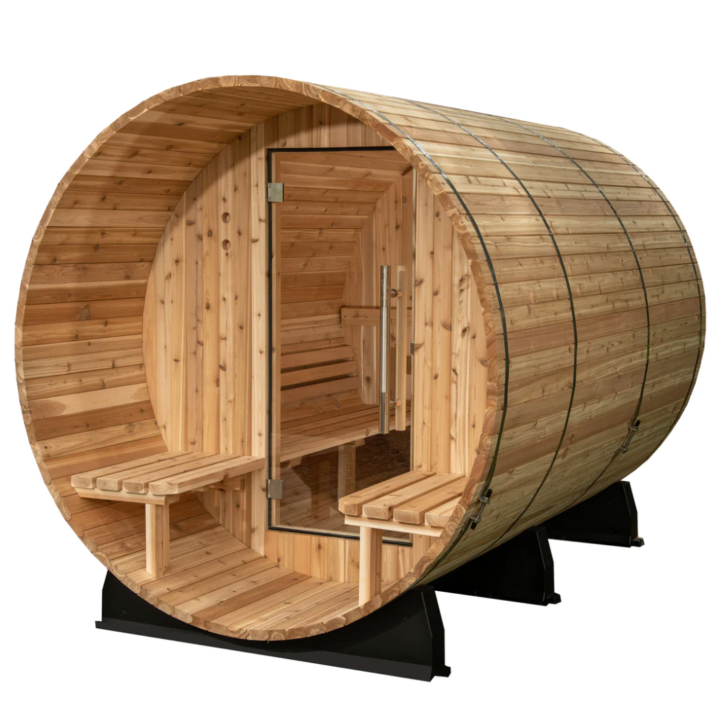 Charleston 4 Person Canopy Barrel Sauna