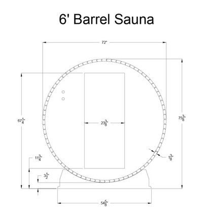 Pinnacle 4 Person Barrel Sauna