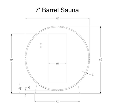 Lewisburg 8 Person Barrel Sauna