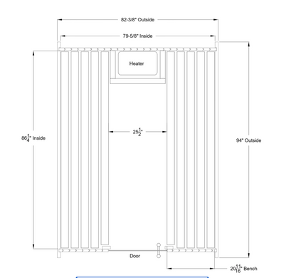 Lewisburg 8 Person Barrel Sauna