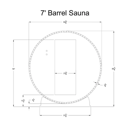 Phoenix 6 Person Luxury Barrel Sauna